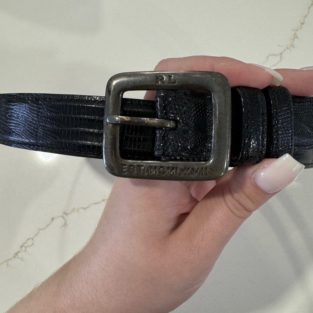 Ralph Lauren vintage belt – genuine lizard